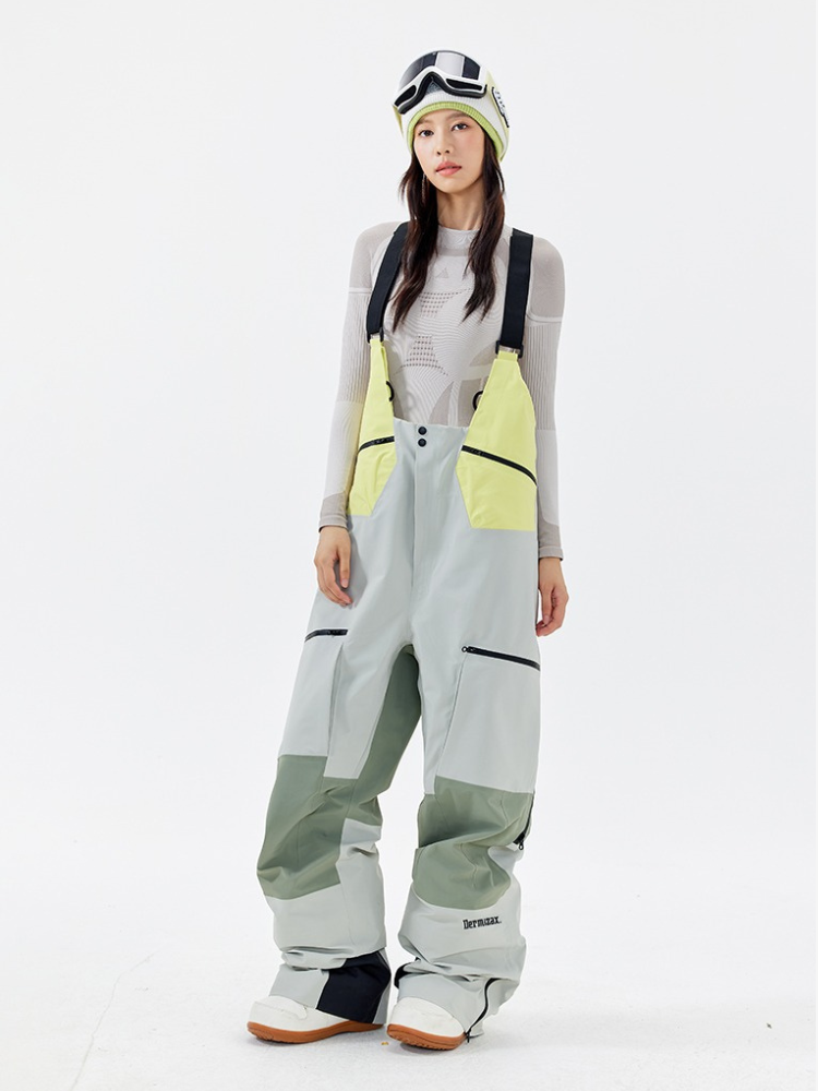Women's Ski Suits Dermizax 3L Summit Ski Bibs - NANEND