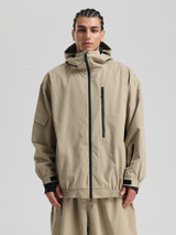 Pánská khaki snowboardová bunda Minimalistická Freeride - Gsou Snow