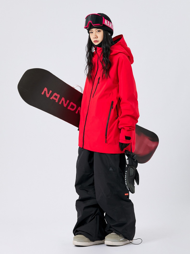 Women's Snowboard Jacket Summit Edge 3L Ski Jacket - NANEND