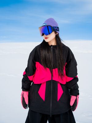 Women's  Ski Jacket Bow-Tie Bunny 3L Snow Jacket - Doorek