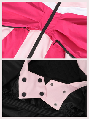 Women's Baggy Jacket & Pants Set Bow-Tie Bunny 3L Snowsuit - Doorek