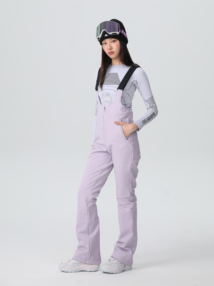 Women's Snowboard Suits Sleek Dynamic Ski Bibs -Searipe