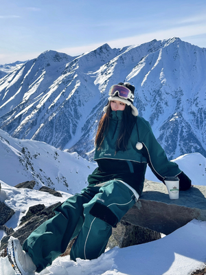 Women's Snowboard Suits 3L Velvet Baggy Snow Suit - RenChill