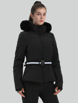 Women's Ski Jacket Chic Insulated Down Snow Jacket - Gsou Snow