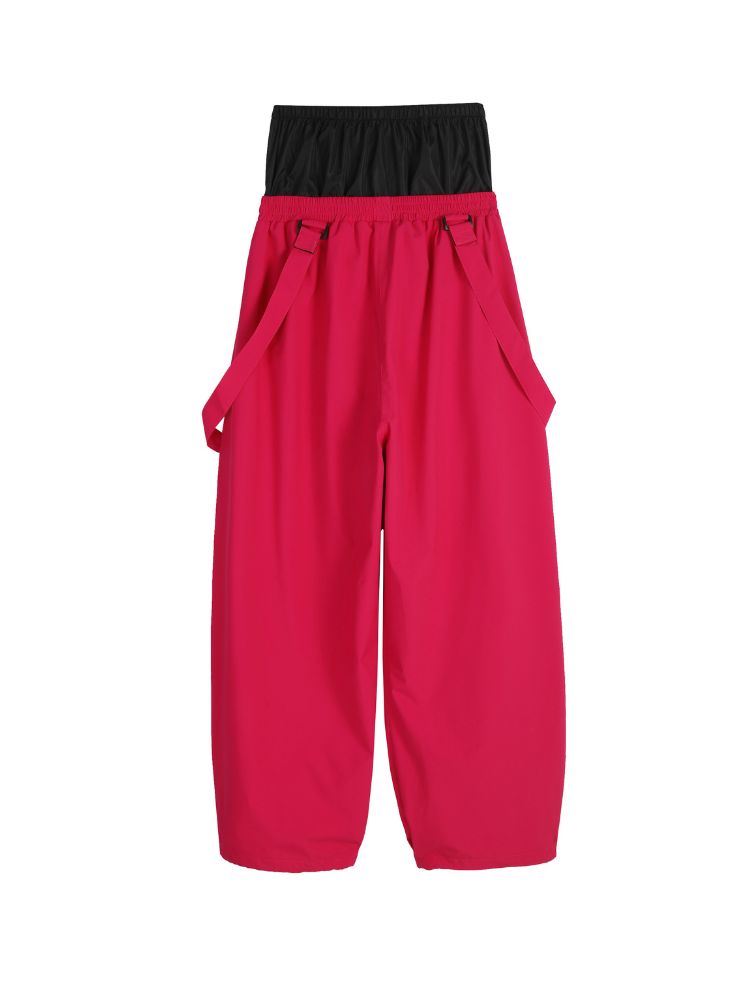 Women's Suspender Baggy Snow Pants -Doorek