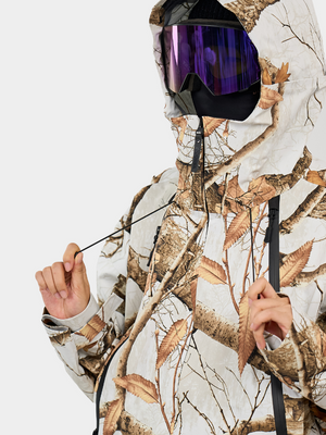 Men's Snowboard Jacket GlideFlow Jungle Shell Unisex Baggy Ski Jacket - Doorek