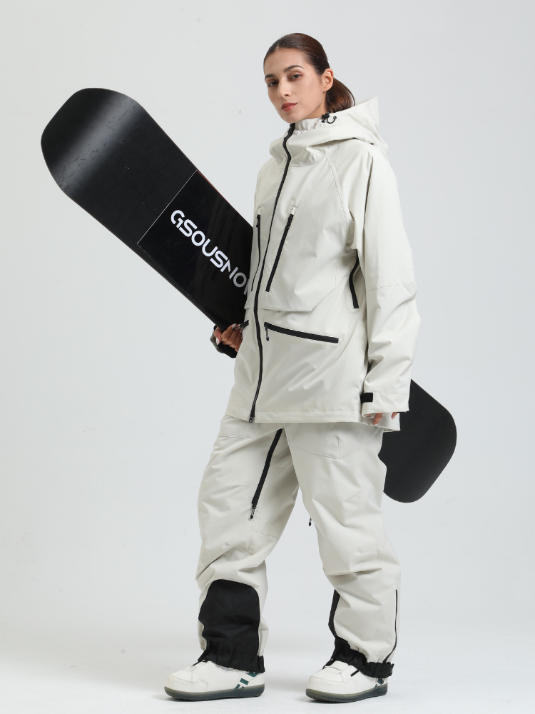 Women's Rider Baggy Snowboard Jacket  Cargo Snow Jacket - Gsou Snow
