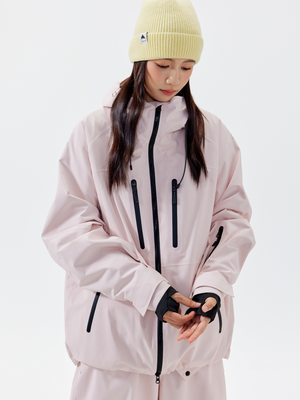 Women's Snowboard Suits Pink 3L Winter Snow Suits - NANEND