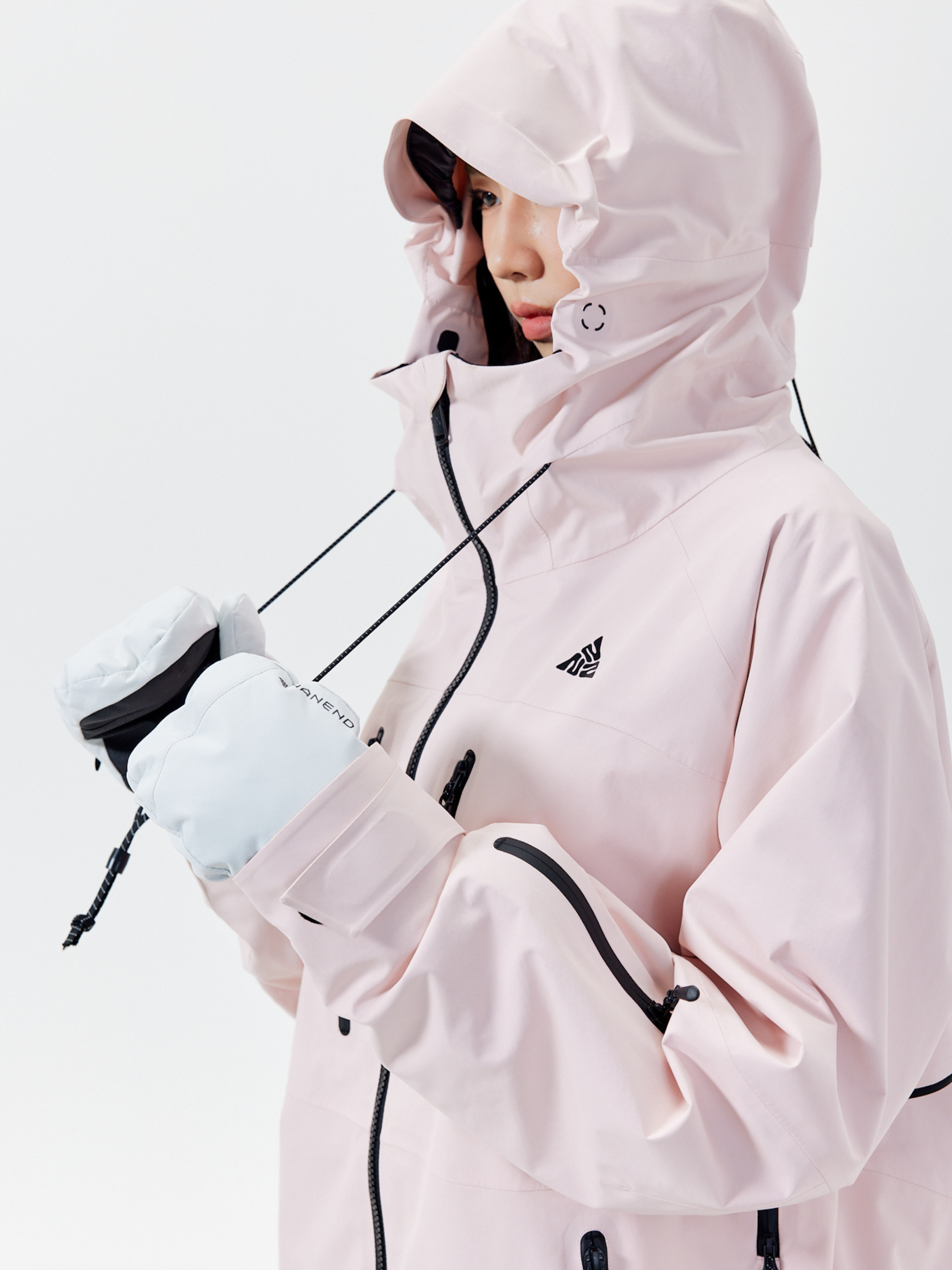 Women's Snowboard Suits Pink 3L Winter Snow Suits - NANEND