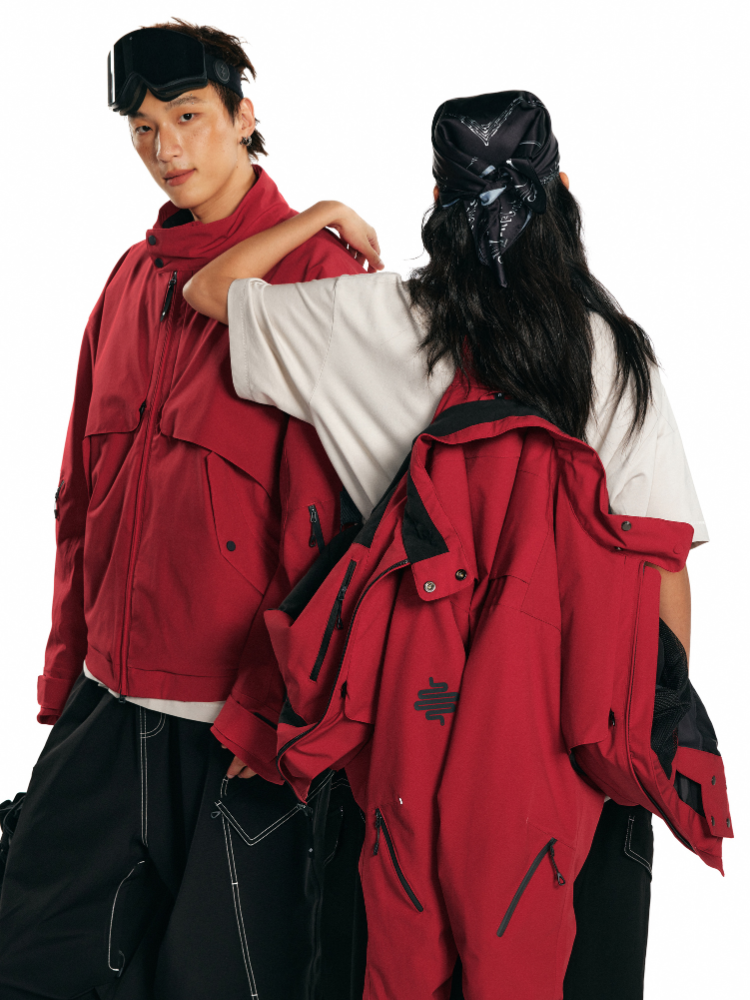 Unisex Ski Jacket Urban Oversized Snow Jacket - LITAN