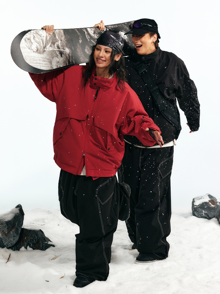 Unisex Ski Jacket Urban Oversized Snow Jacket - LITAN