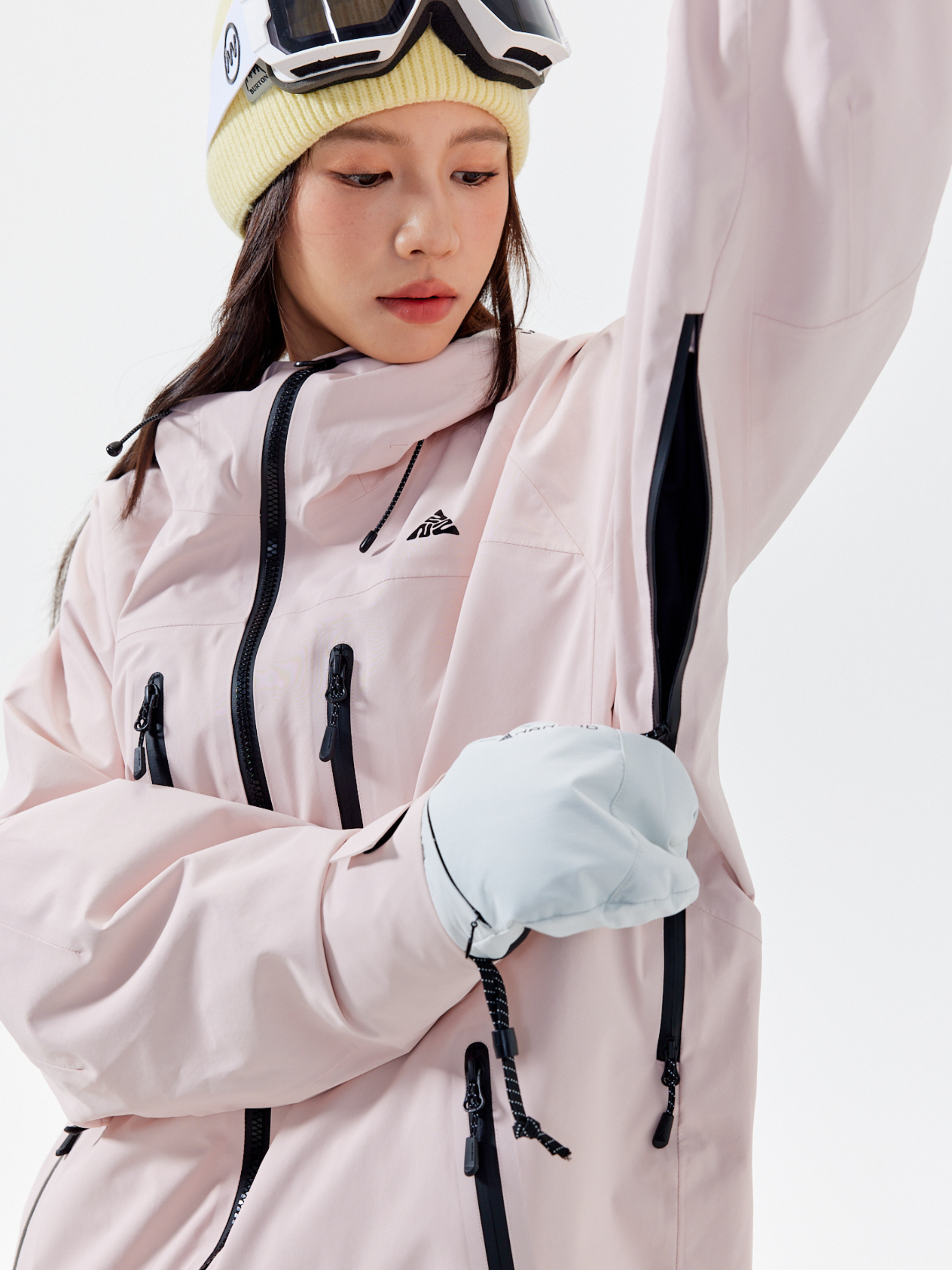 Women's Snowboard Suits Pink 3L Winter Snow Suits - NANEND