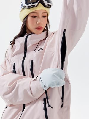 Women's Snowboard Suits Pink 3L Winter Snow Suits - NANEND