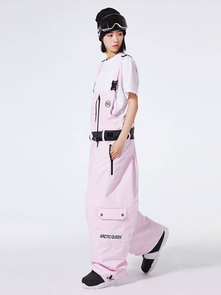 Unisex Snow Bibs Chic Baggy Ski Bibs - ARCTIC QUEEN