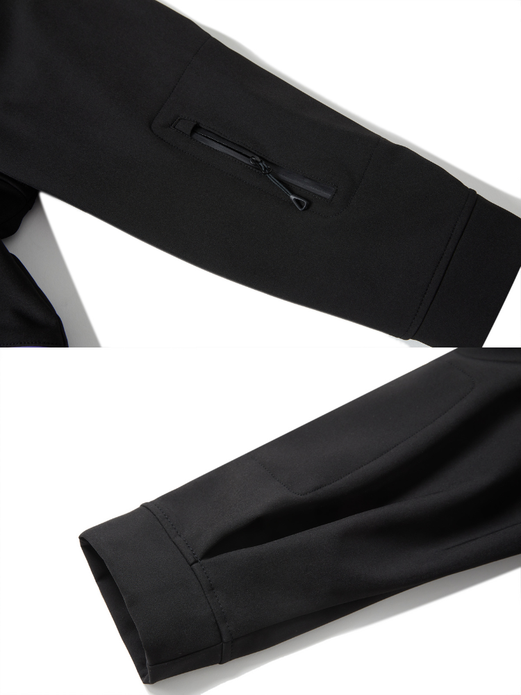 Men's Snowboard Jacket Half-Zip Fleece Snow Pullover - LITAN