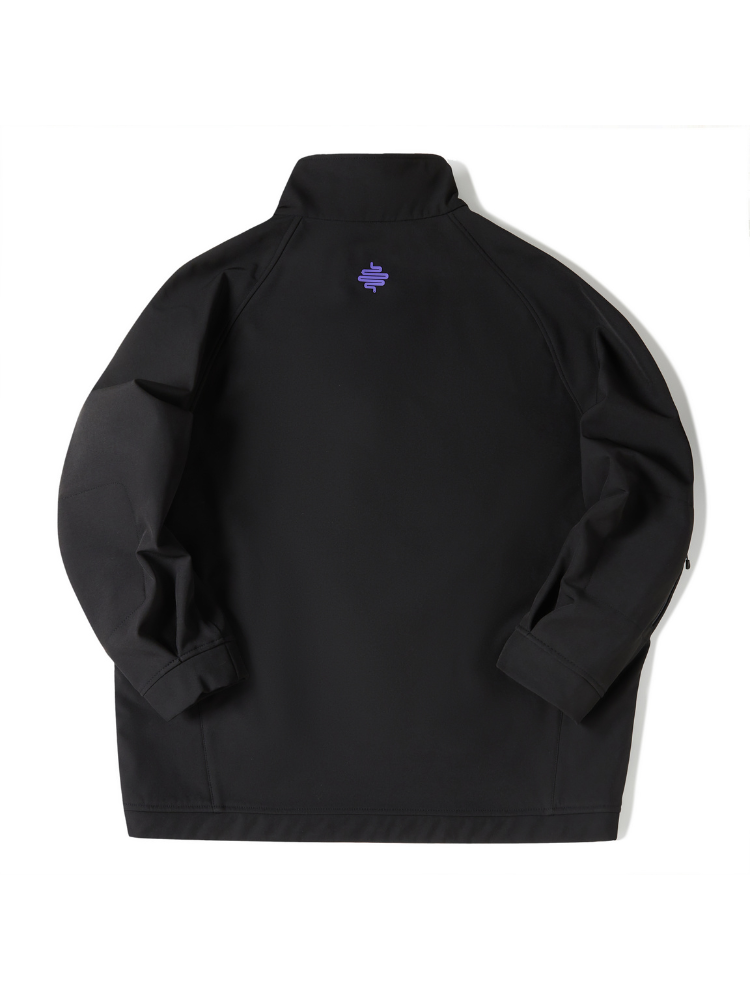 Women's Snow Hoodie Half-Zip Fleece Snow Pullover - LITAN