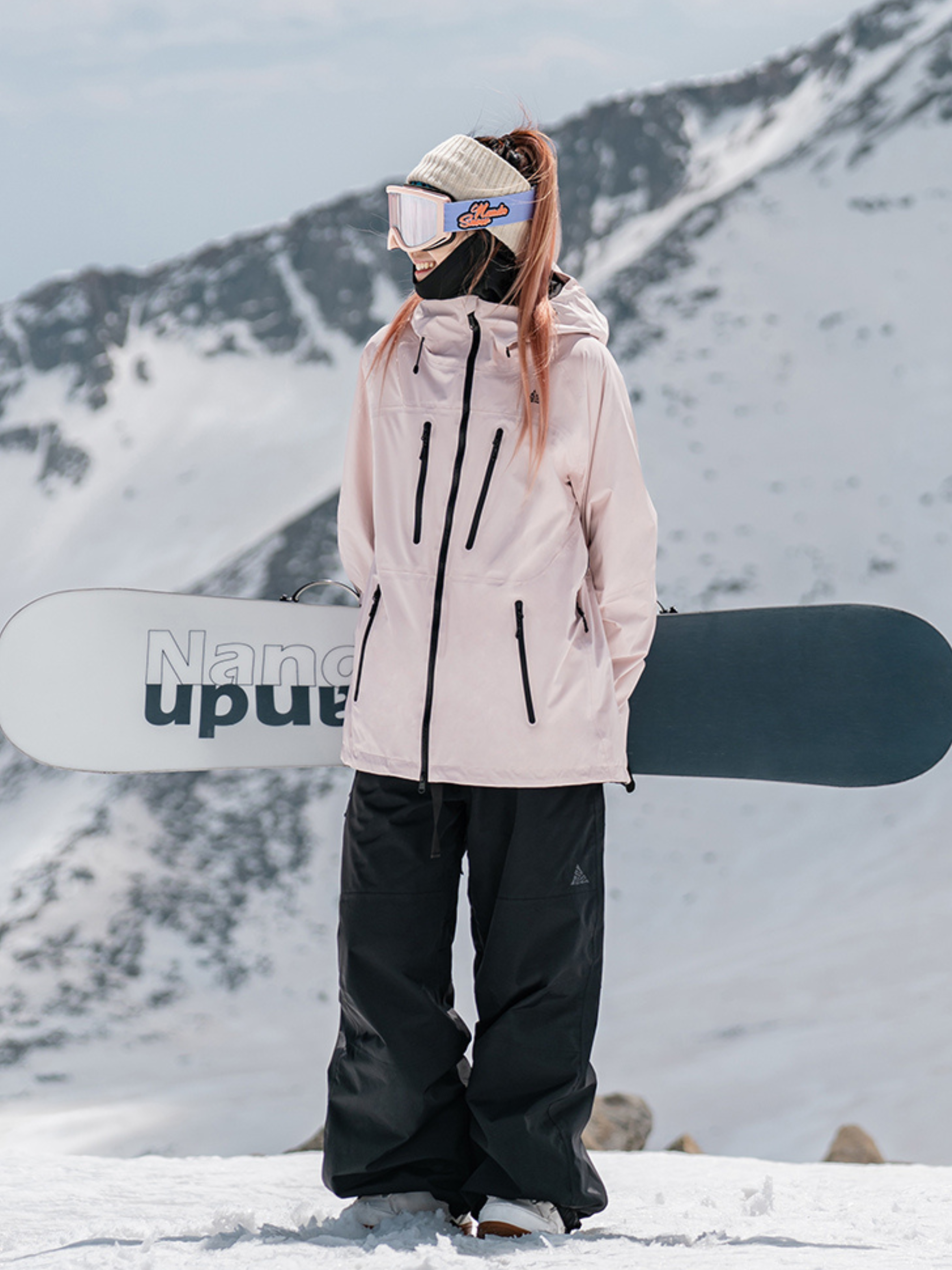 Women's Snowboard Suits Pink 3L Winter Snow Suits - NANEND