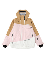 Unisex Kurtka Snowboardowa Pink Patchwork 3L - Drysnow