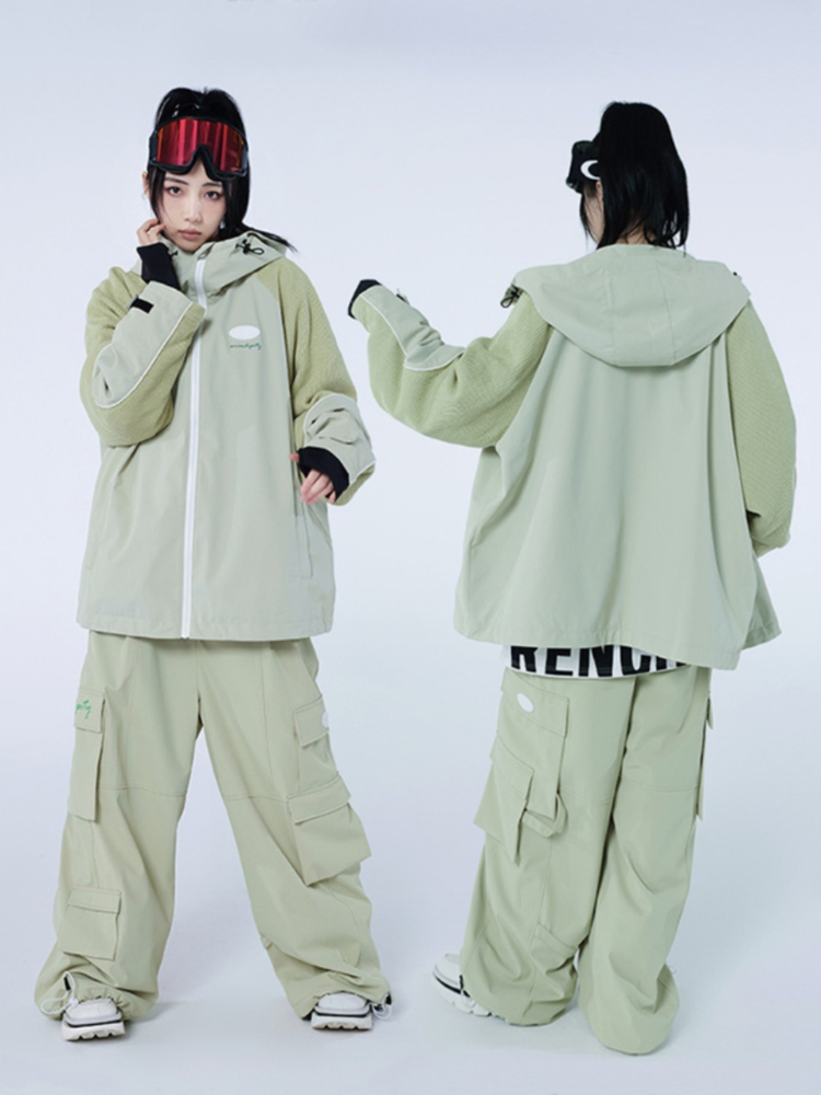 Women's Snowboard Pant Mint Green Insulated Ski Pants - RenChill