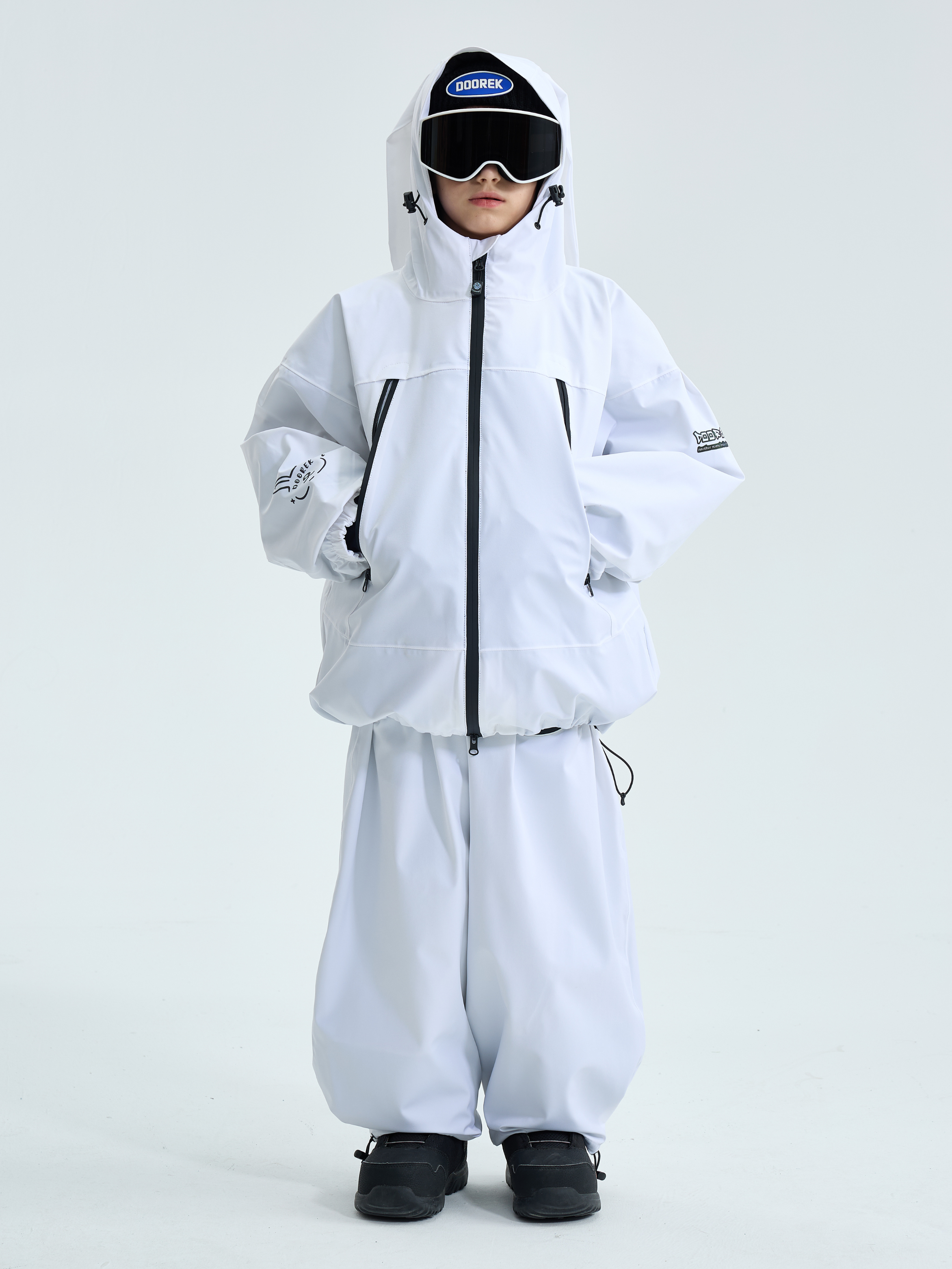 Kids Snoboard Pants & Bibs 3M Thinsulate Adjustable Suspenders Snow Pants - Doorek