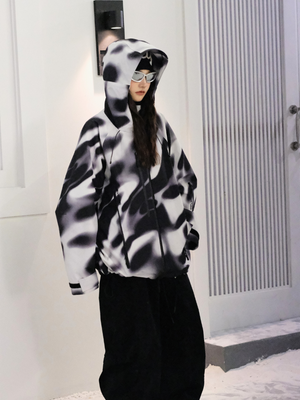 Unisex Snow Jacket 3L Holographic Baggy Ski Jacket - Hellystudio