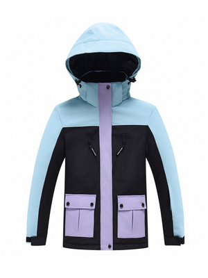 Kids Snow Jacket Bold Colorblock Ski Jacket - ARCTIC QUEEN