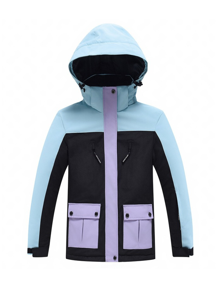 Kids Snow Jacket Bold Colorblock Ski Jacket - ARCTIC QUEEN