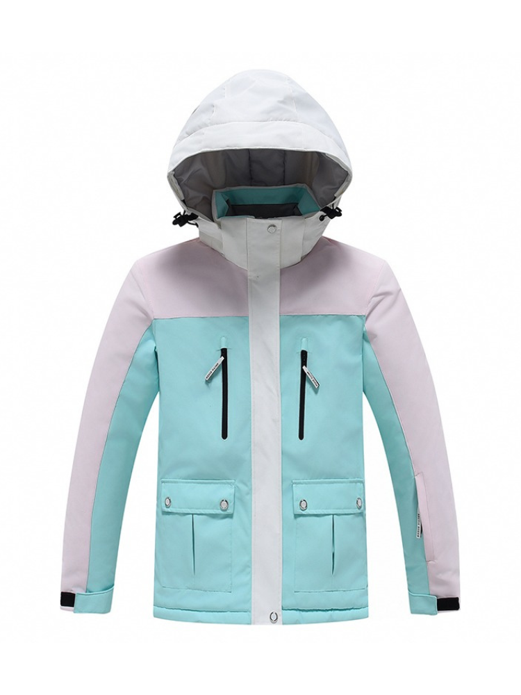 Kids Snow Jacket Bold Colorblock Ski Jacket - ARCTIC QUEEN