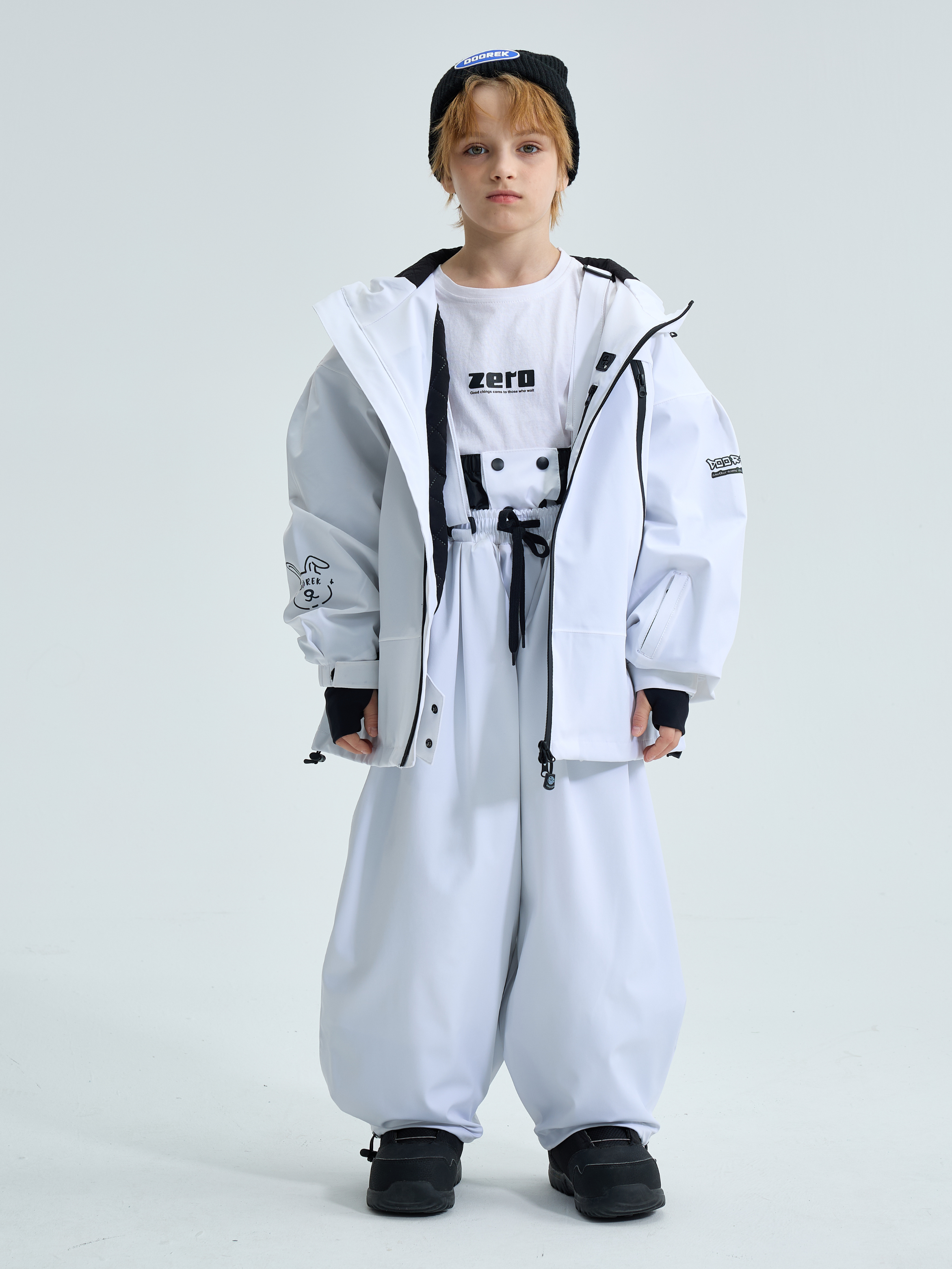Kids Snoboard Pants & Bibs 3M Thinsulate Adjustable Suspenders Snow Pants - Doorek