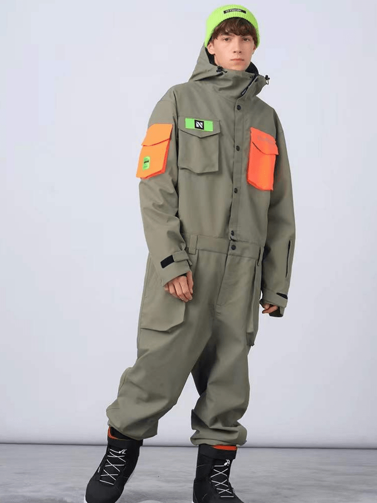 Męski Jednoczęściowy Kombinezon Snowboardowy New Pattern - NANDN