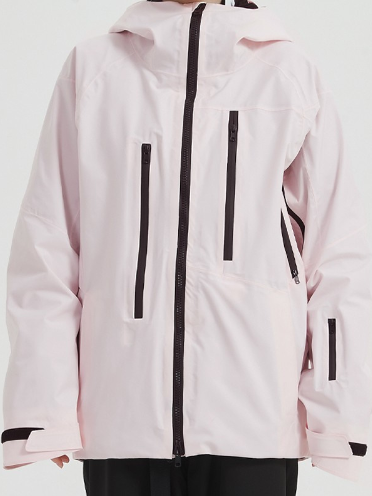 Women's Snowboard Jacket 3L Powline Fleece Snow Jacket - Doorek