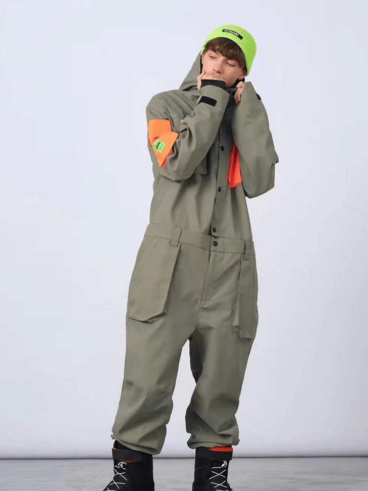 Męski Jednoczęściowy Kombinezon Snowboardowy New Pattern - NANDN