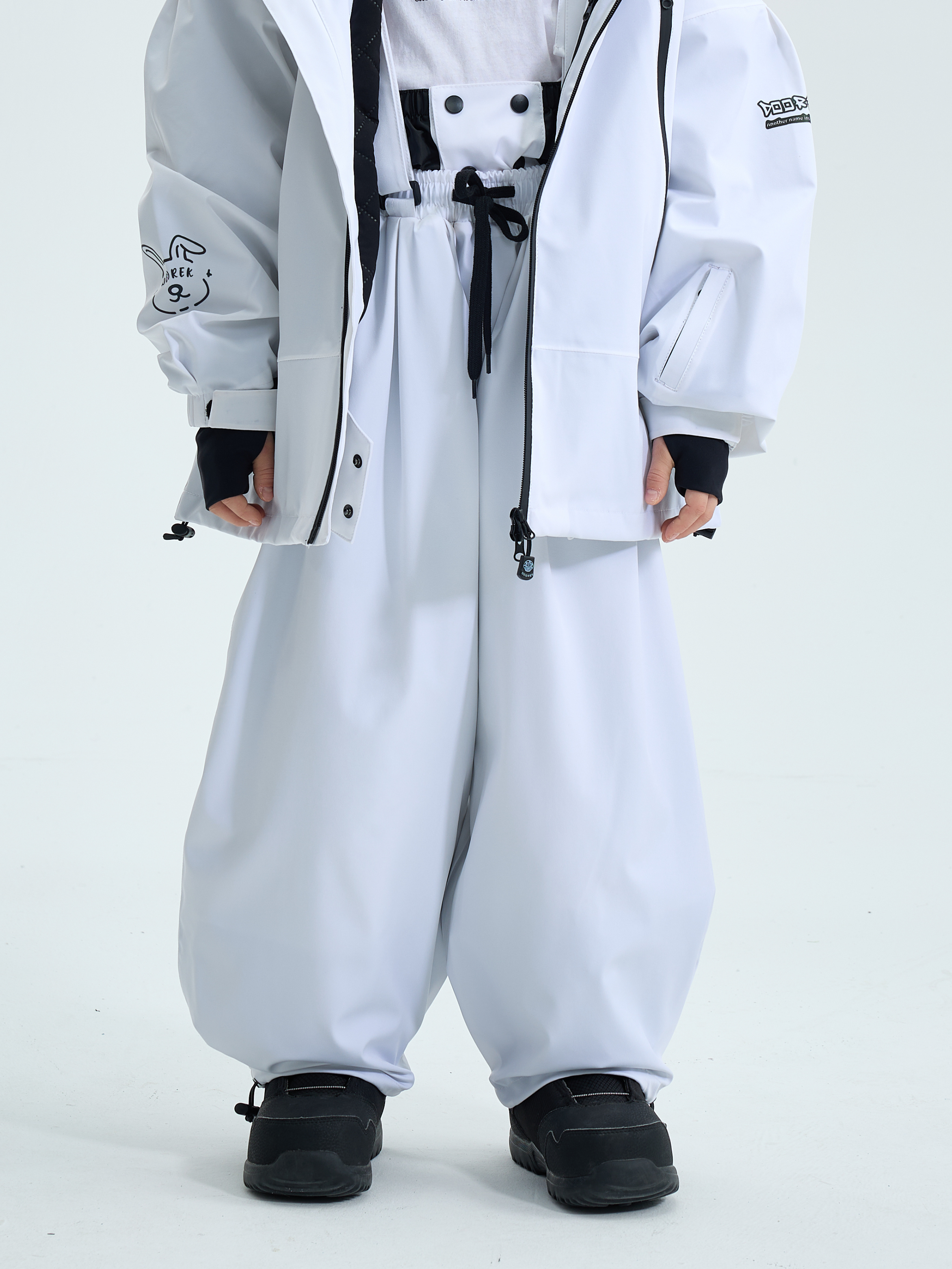 Kids Snoboard Pants & Bibs 3M Thinsulate Adjustable Suspenders Snow Pants - Doorek