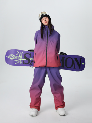 Women's Snow Jacket and Pants Sets 3L Gradient Snow Suit - Searipe