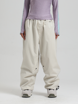 Voděodolné sněhové kalhoty pro ženy, elegantní volné snowboardové kalhoty - Gsou Snow