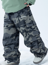 Unisex Spodnie Snowboardowe 3L Camo Oversize - Molocoster