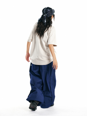 Unisex Ski Pant Denim Blue Baggy Snow Pants – LITAN
