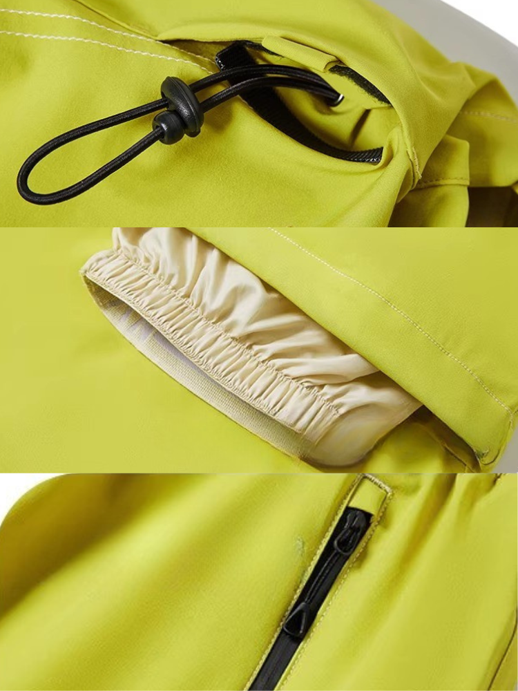 Unisex Snow Pant Bold Yellow Baggy Cargo Pants - LITAN