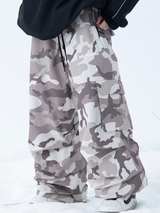 Unisex Spodnie Snowboardowe 3L Camo Oversize - Molocoster