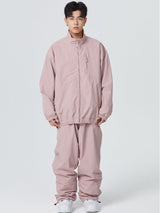 Męski monochromatyczny kombinezon narciarski w luźnym stylu - Searipe