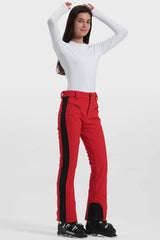 Damskie Eleganckie Spodnie Narciarskie z Wysokim Stanem - Elastyczne - Gsou Snow