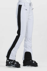 Damskie Eleganckie Spodnie Narciarskie z Wysokim Stanem - Elastyczne - Gsou Snow