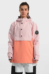 Women's Baggy Snowboard Jacket Blizzard Pullover Snow Jacket - Gsou Snow