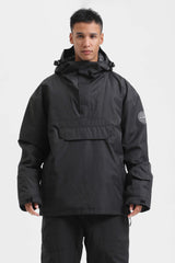 Pánský sněhový anorak v zelené a modré s barevným blokem - zateplený - Gsou Snow