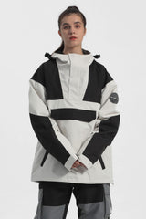 Damski Anorak Narciarski w Kropki - Dwukolorowy, Ocieplany - Gsou Snow