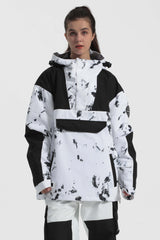 Damski Anorak Narciarski w Kropki - Dwukolorowy, Ocieplany - Gsou Snow