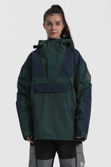 Damski Anorak Narciarski w Kropki - Dwukolorowy, Ocieplany - Gsou Snow