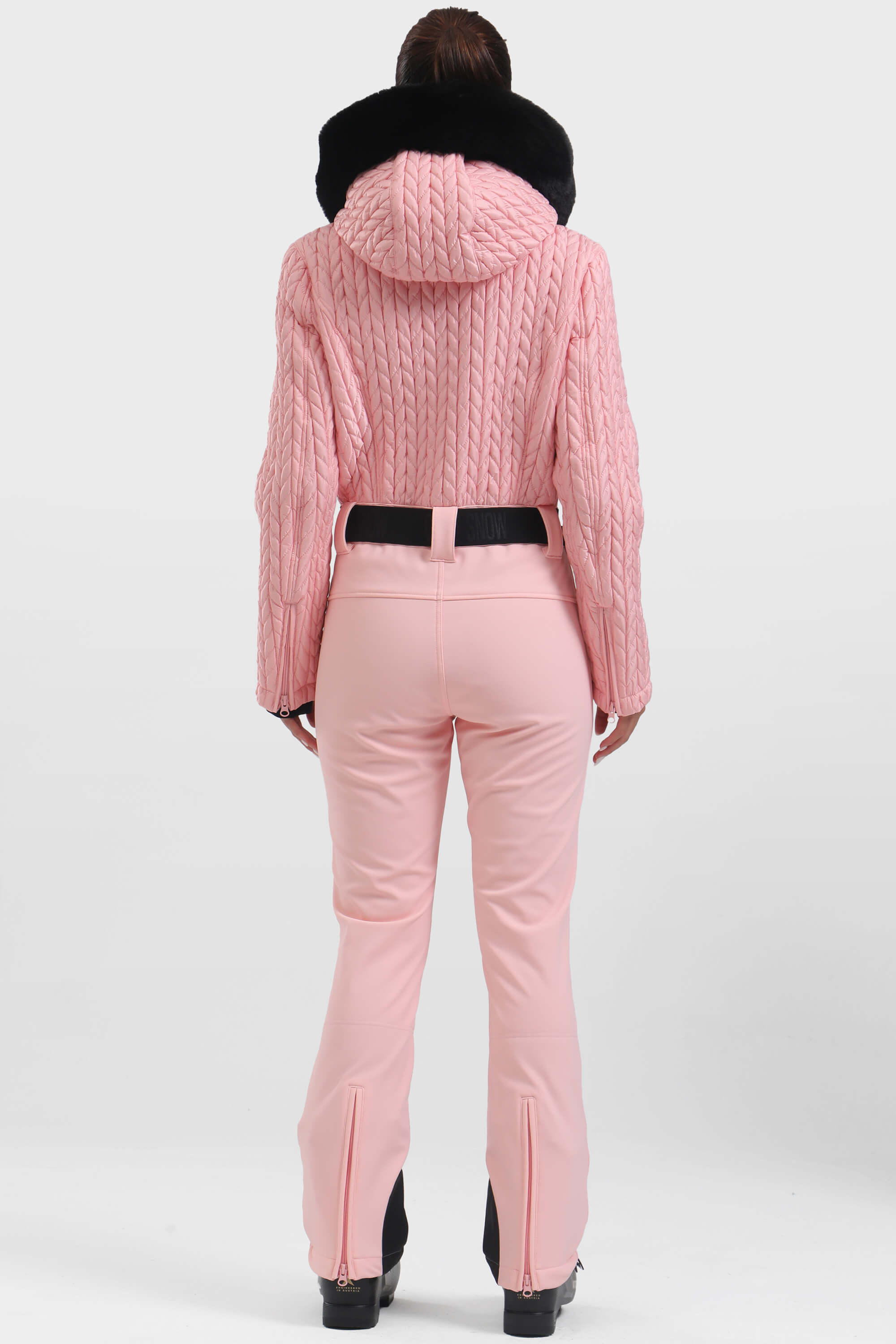 Dámský lyžařský overal s plným nařasením v růžové barvě - Gsou Snow