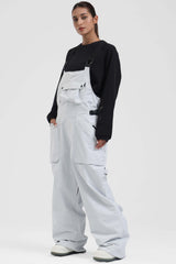 Unisex-Skihose mit Khaki-Motiv, seitliche Zwei-Wege-Reißverschlüsse, lockere Passform - Gsou Snow 