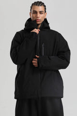 Gsou Snow Herren-Skijacke mit mehreren Taschen, doppelter Belüftung, wasserdicht und isoliert - 